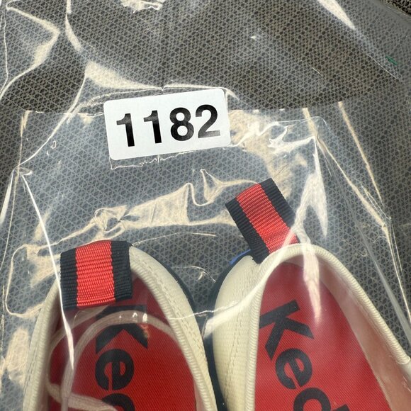 Keds Womens Size 10 White Champion Toe Cap Splash Canvas Lace-Up Sneakers - Picture 7 of 7